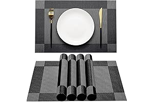 AHHFSMEI Placemats for Dining Table Washable Set of 6