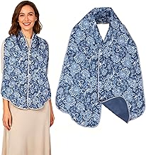 Adult Bibs for Women Men - Reversible Adult Bib Scarf for Elderly - Dining Clothing Protectors - Bibs for Seniors