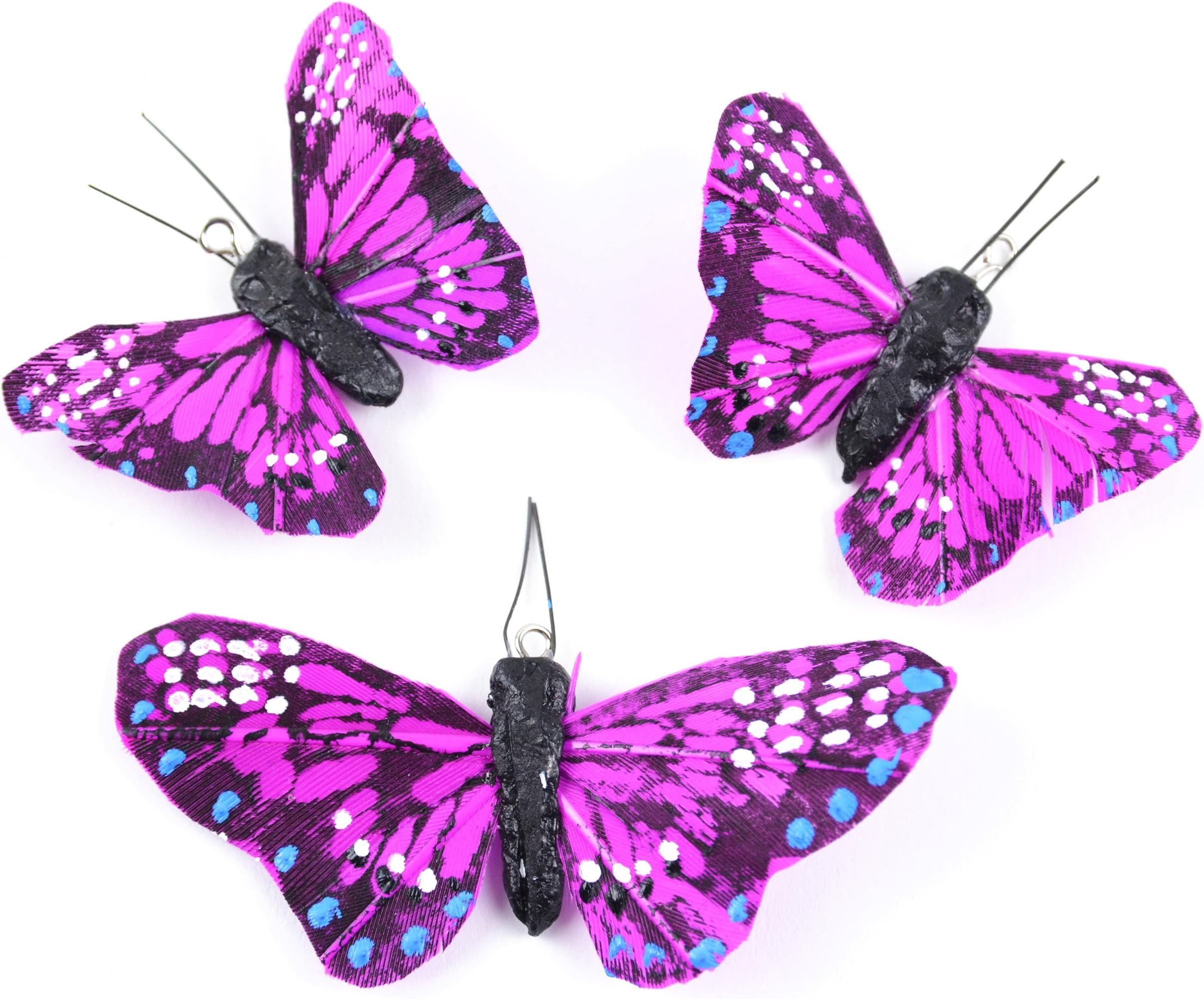 Touch of Nature 22980 Feather Butterfly, 1-1/2 to 2-1/2-Inch, Purple