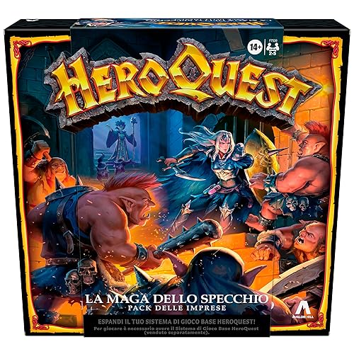 Immagine del prodotto Avalon Hill, HeroQuest La Maga dello Specchio, Pack delle Imprese, Gioco di Avventura Fantasy in Stile Dungeon Crawler