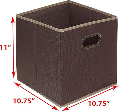 Vista 70 de Simple Houseware - Cubos plegables para almacenamiento, con asas Gris