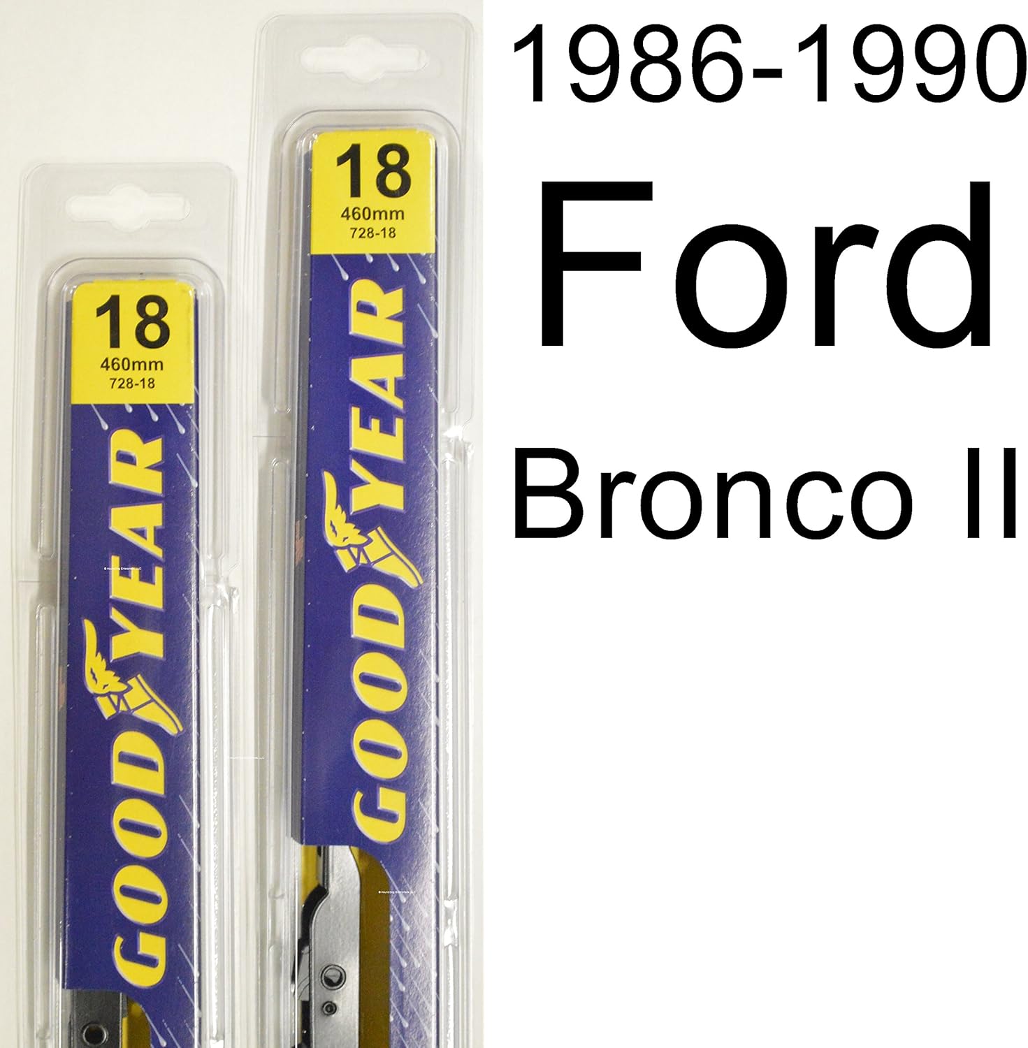Ford Bronco II (19861990) Wiper Blade Kit Set Includes 18" (Driver