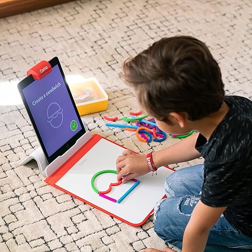 Vista 8 de Osmo - Little Genius Starter Kit for Fire Tablet + Early Math Adventure - Valentine Toy - 6 Educational Games-Counting, Shapes & Phonics-STEM