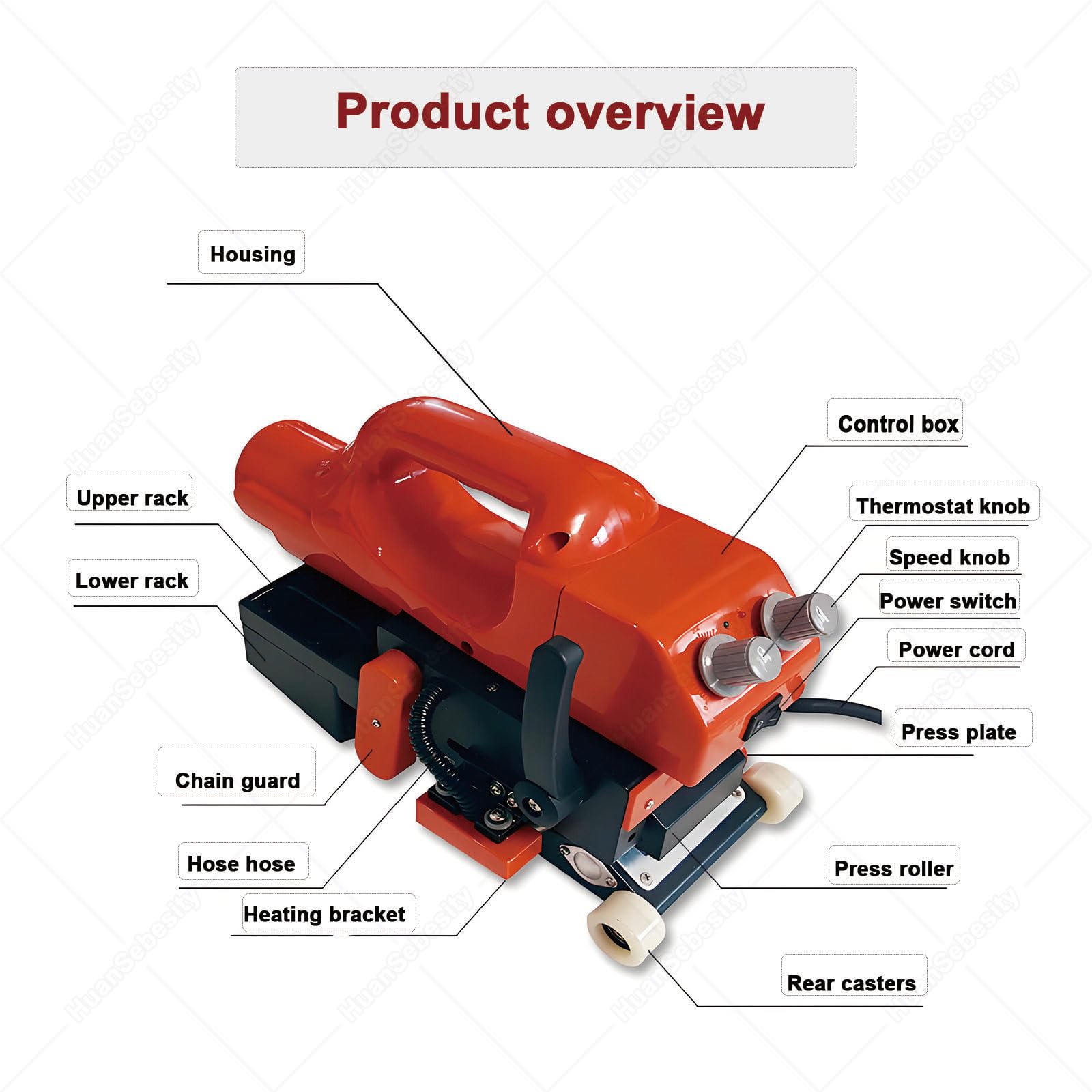 Automatyczna spawarka geomembranowa, spawarka klinowa na gorąco 1100 W do wykładziny z blachy HDPE PVC, hydroizolacja konstrukcji