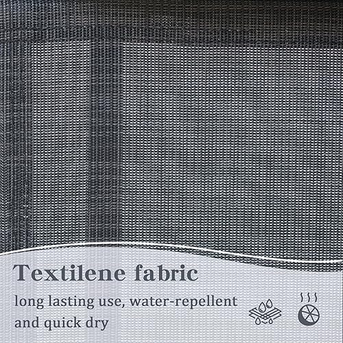 Miniatura 4 de Domi Outdoor C Spring Motion - Juego de 2 sillas para patio, bistró, sillón de conversación para todo tipo de clima, con otomana y textil de secado