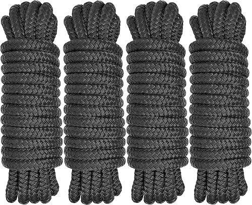 Boat Dock Lines 1/2" x 15' - Double Braided Nylon