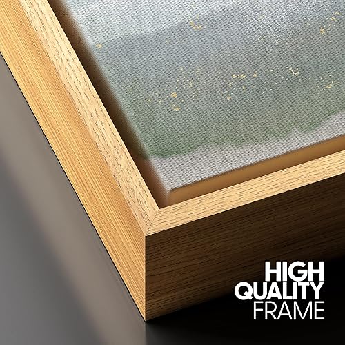 Vista 30 de SIGNFORD Lienzo enmarcado para pared, tren de montaña de otoño, vías de ferrocarril, naturaleza, desierto, fotografía, realismo, paisaje decorativo