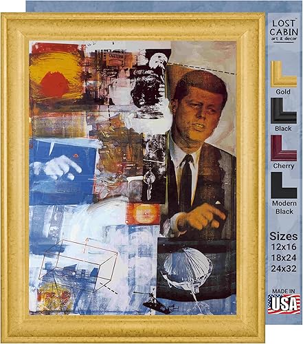 Miniatura 1 de Lost Cabin Buffalo II de Robert Rauschenberg  Lienzo en marco biselado dorado  Reproducción de pinturas de obras de arte finas  Póster decorativo