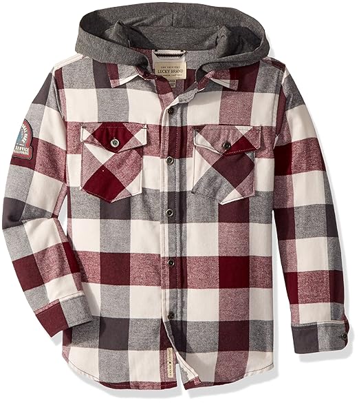Boys hooded shirts Clearance