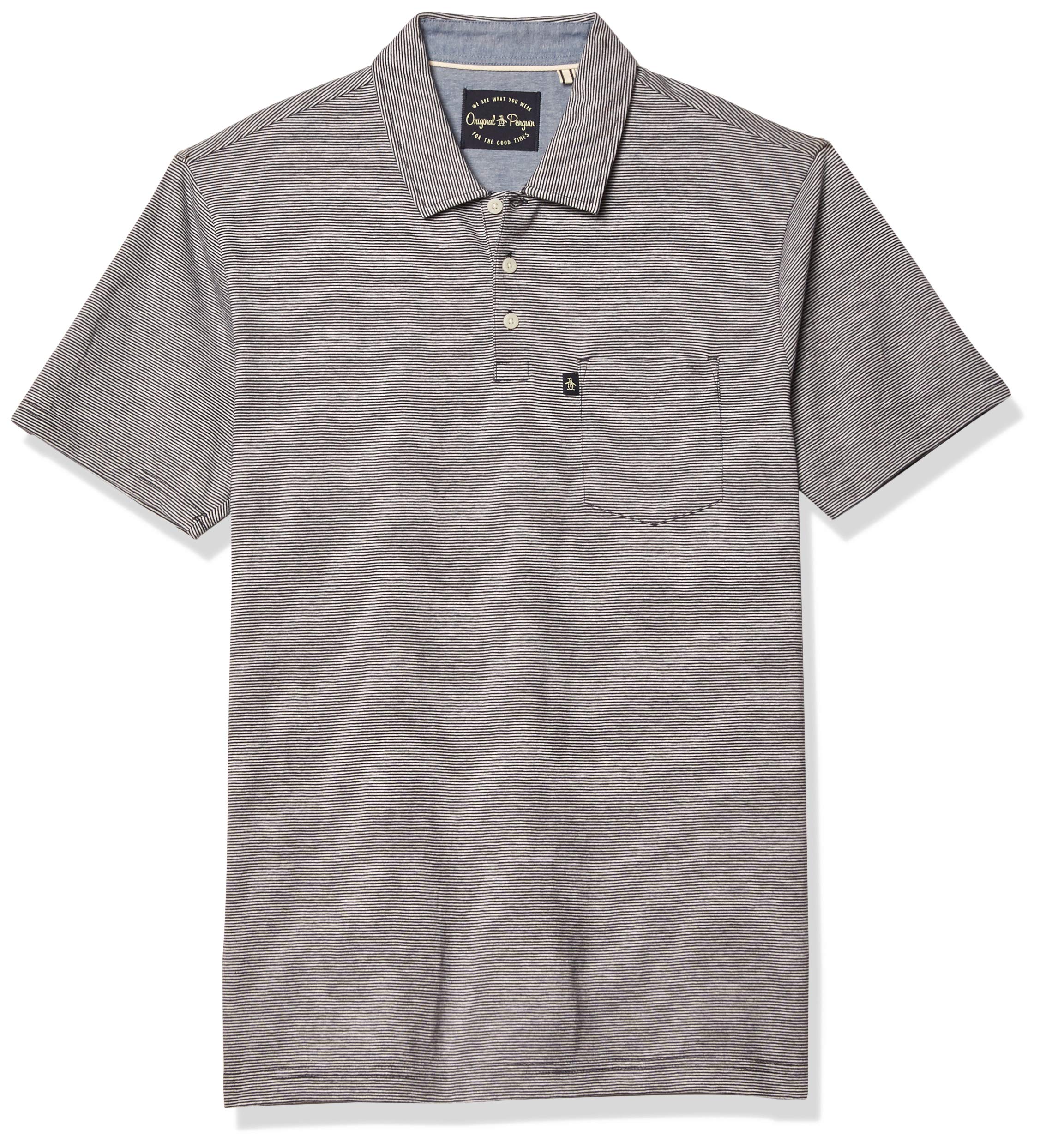 Men's Short Sleeve Slub Polo Polo Shirt