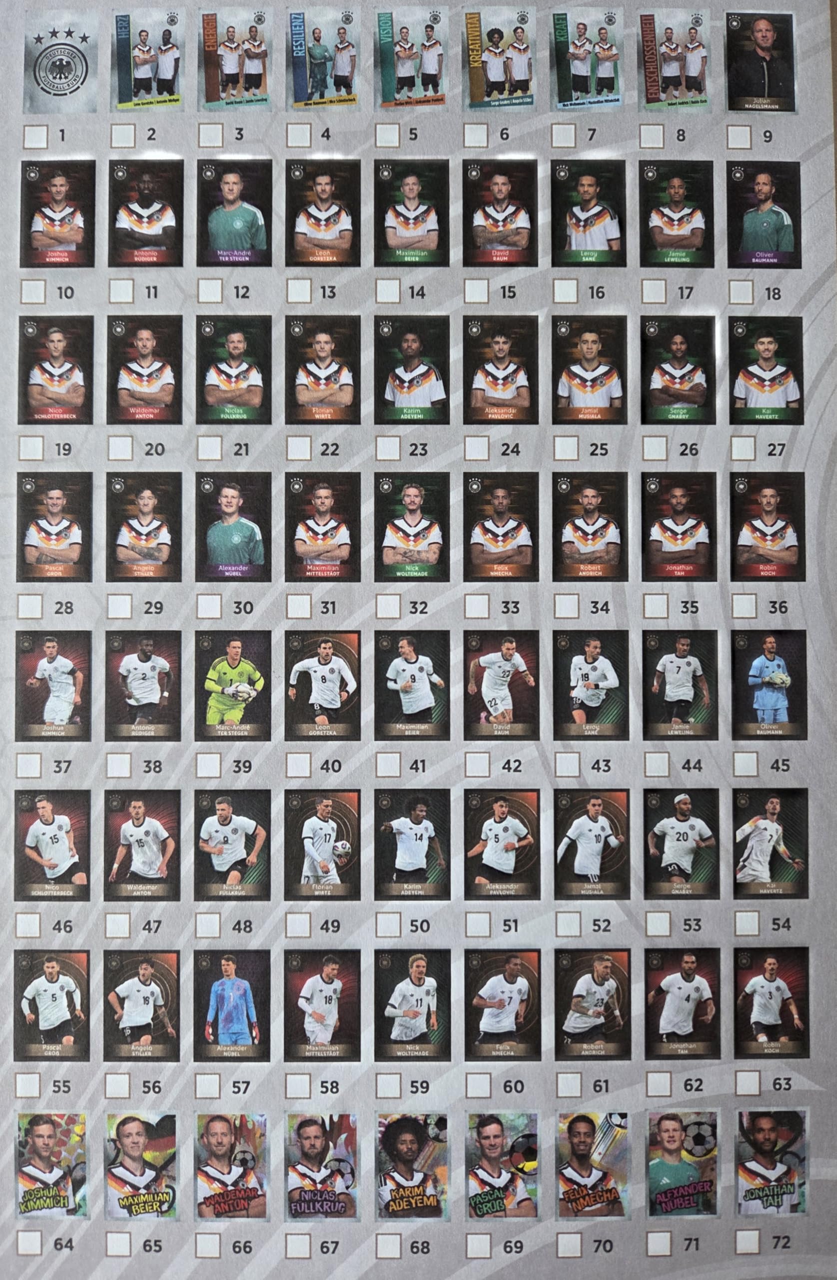 10 Packungen DFB-Sammelkarten Tüten für das offizielle DFB-Sammelalbum - Edeka Edition 2026