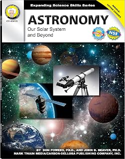 Mark Twain Astronomy Book, Middle and High School Earth and Space Science Workbook Covering Our Solar System and Beyond, Classroom or Homeschool Curriculum (Expanding Science Skills Series)