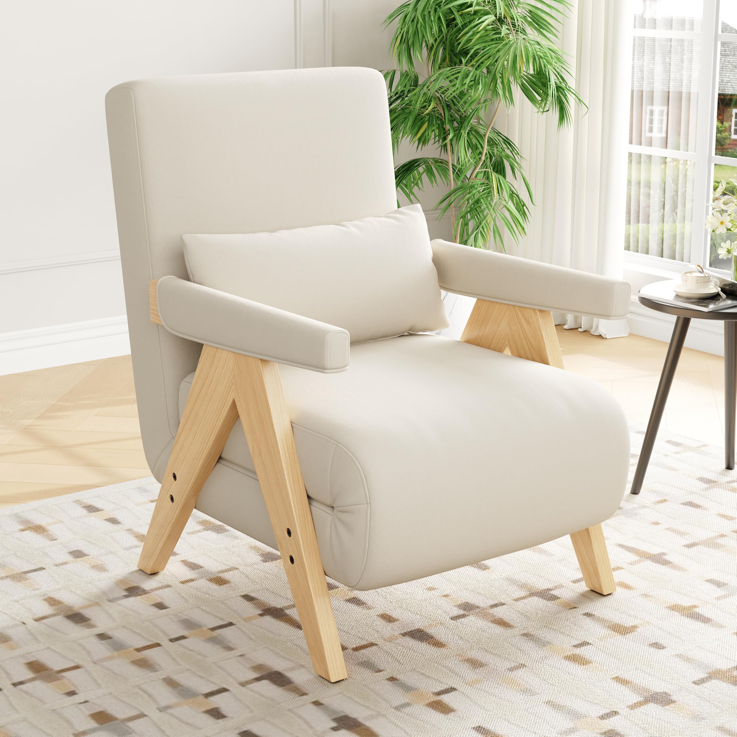 Design moderno: poltrona conversione 3 in 1 con funzione di sonno, divano letto trasformabile, poltrona pieghevole imbottita, seduta imbottita, poltrona lounge, letto singolo, adatta per soggiorno