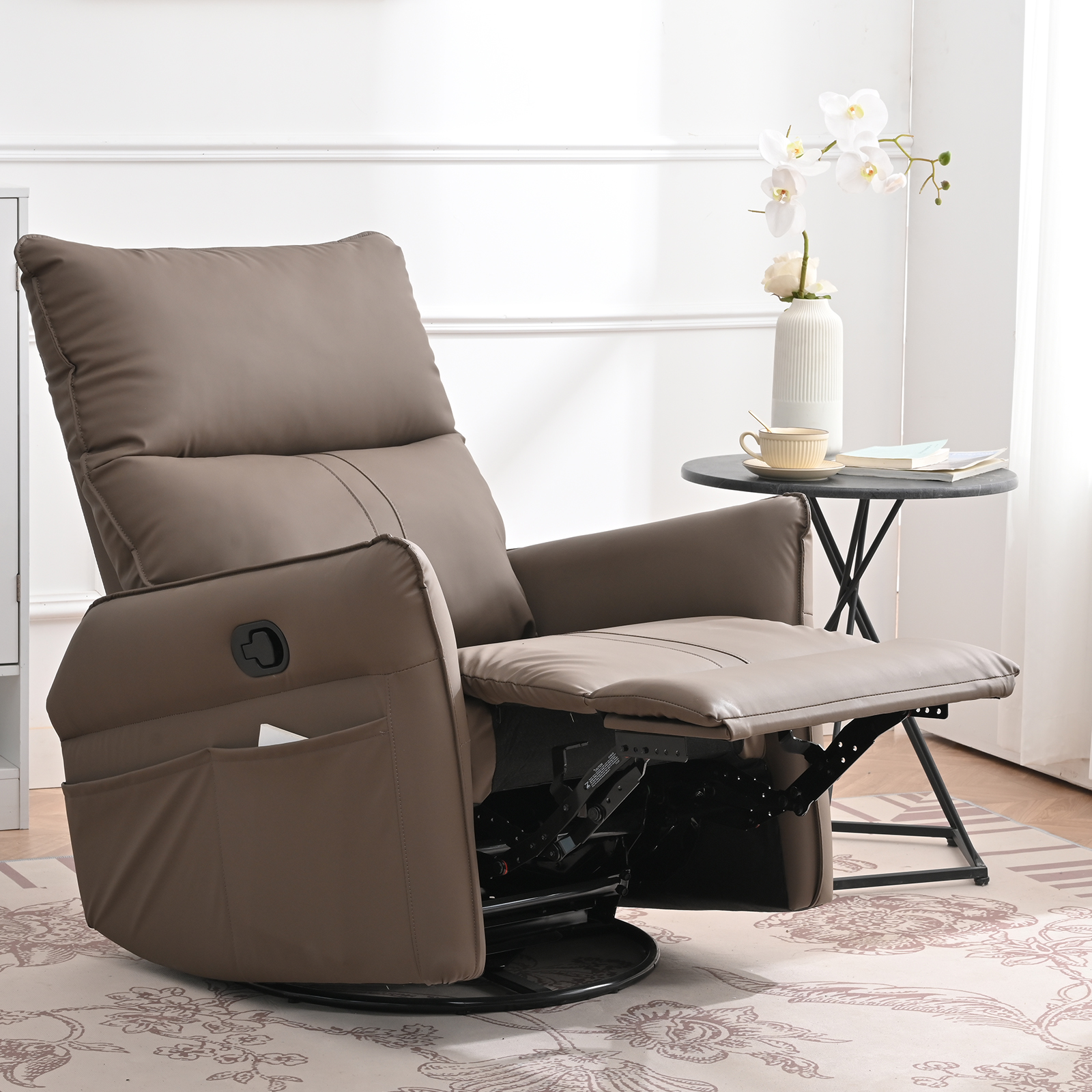 Amazon.com: Swivel Rocker Recliner, Leather Rocker Recliner