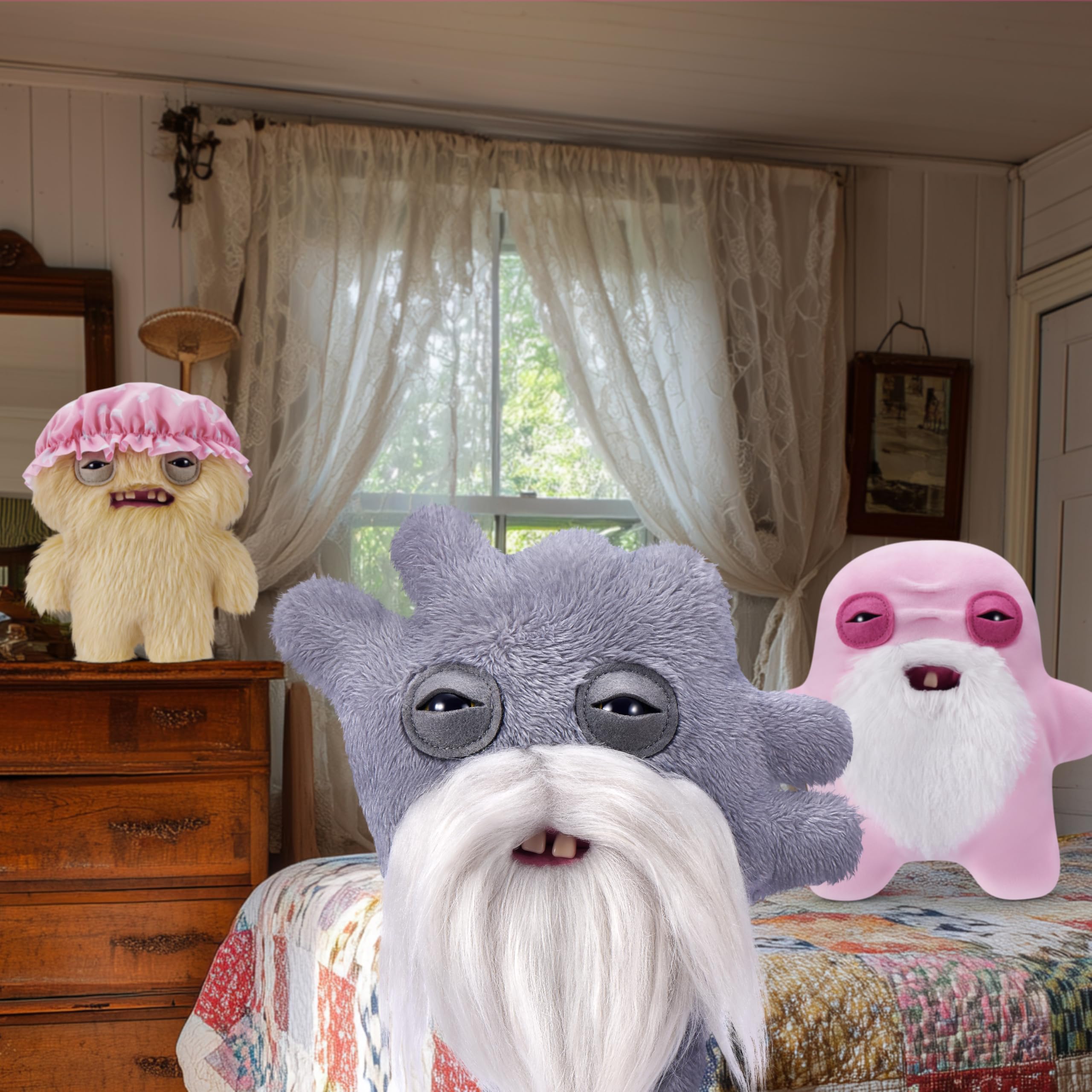 Fuggler Old Fogies 9-Inch Plush Toy (Captain Cardiac) by ZURU, Funny Ugly Monster Stuffed Animal with Human-Like Teeth - Image 4