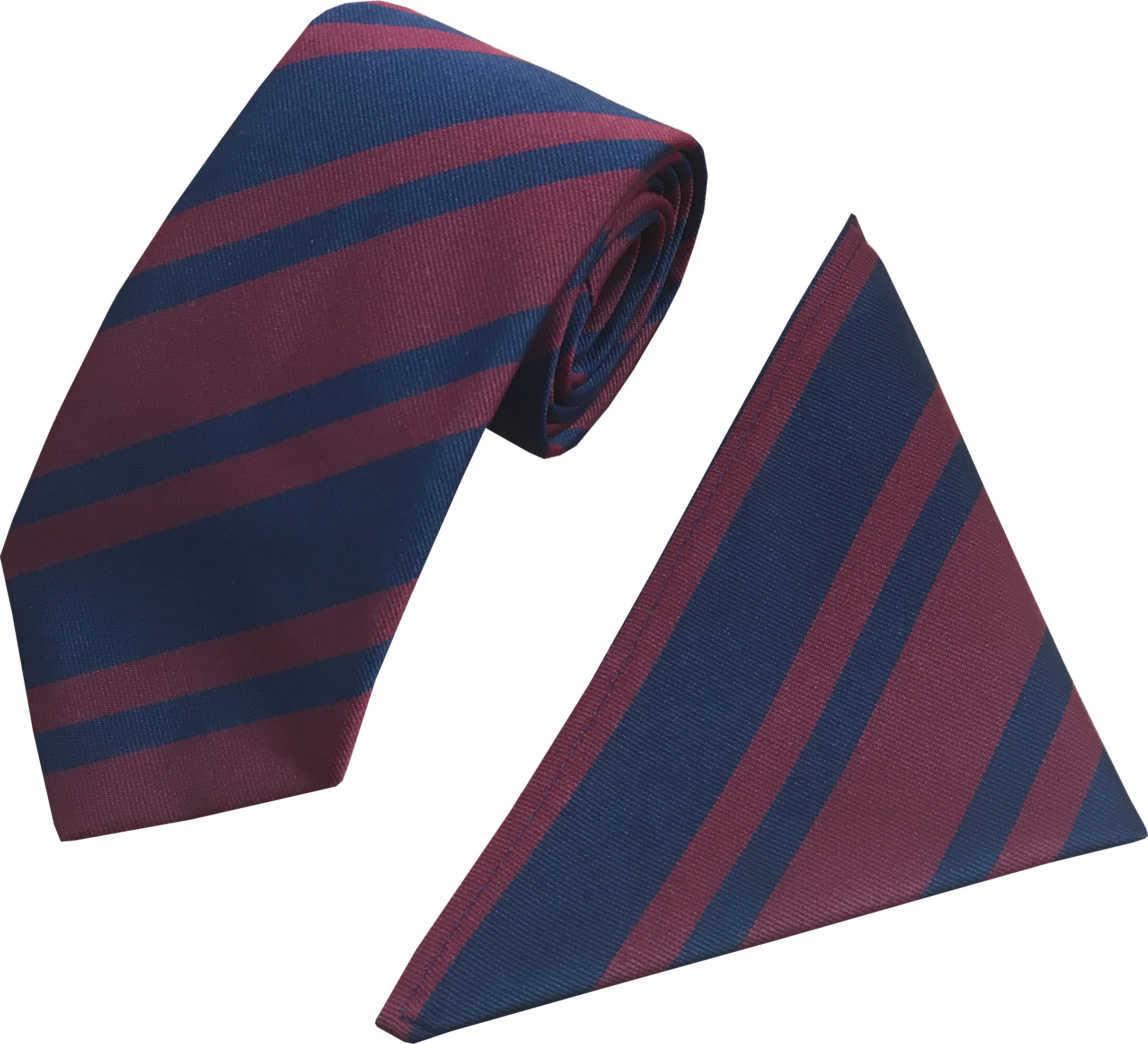 Great British Tie Club Men's Navy, Maroon Royal Engineers Regital Tie & Hanky Set
