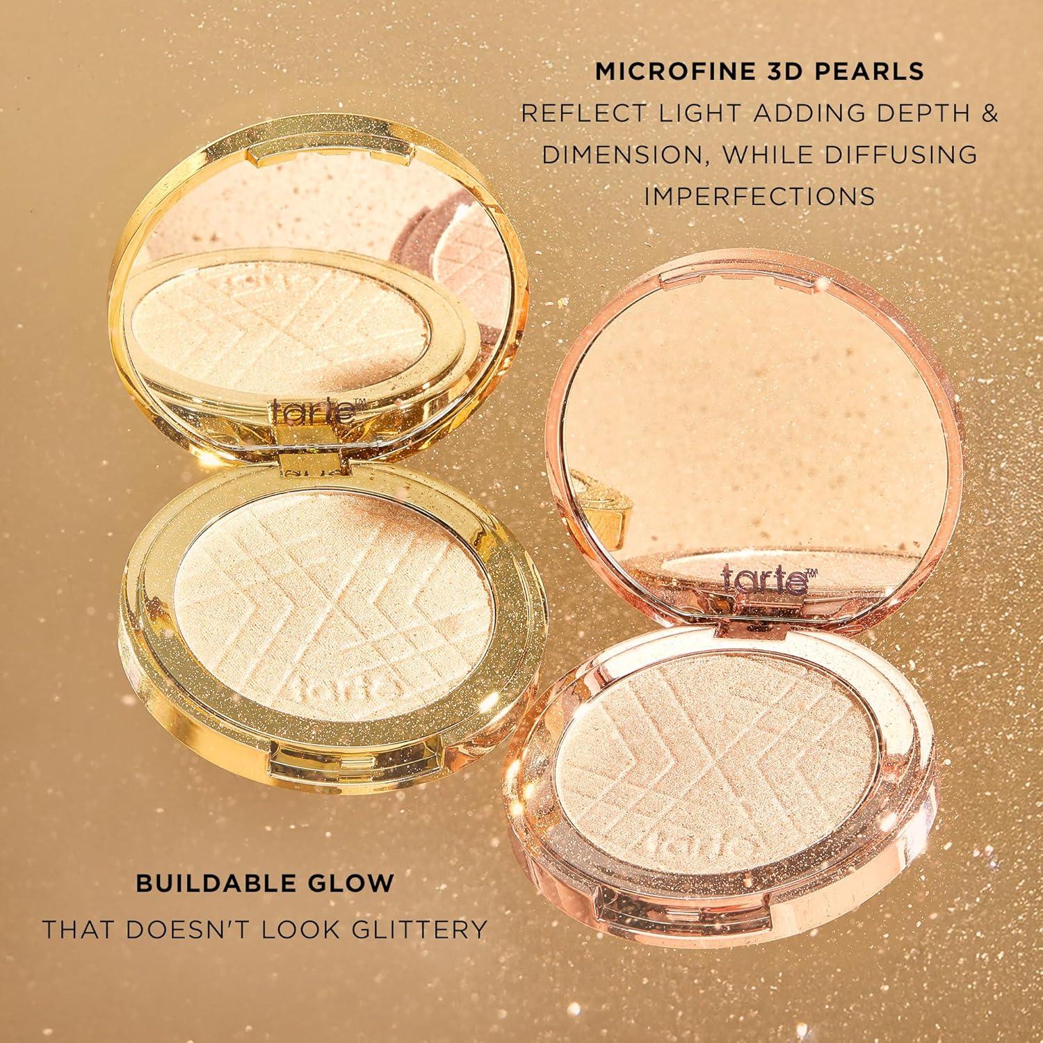 tarte Amazonian clay shimmering light – Pressed Highlighter with Buildable Radiant Glow for a Natural Lightweight Luminous Finish, Vegan & Cruelty Free - Image 6