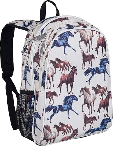 Miniatura 3 de Wildkin Paquete de mochila para niños de 15 pulgadas con bolsa de almuerzo (Horse Dreams)