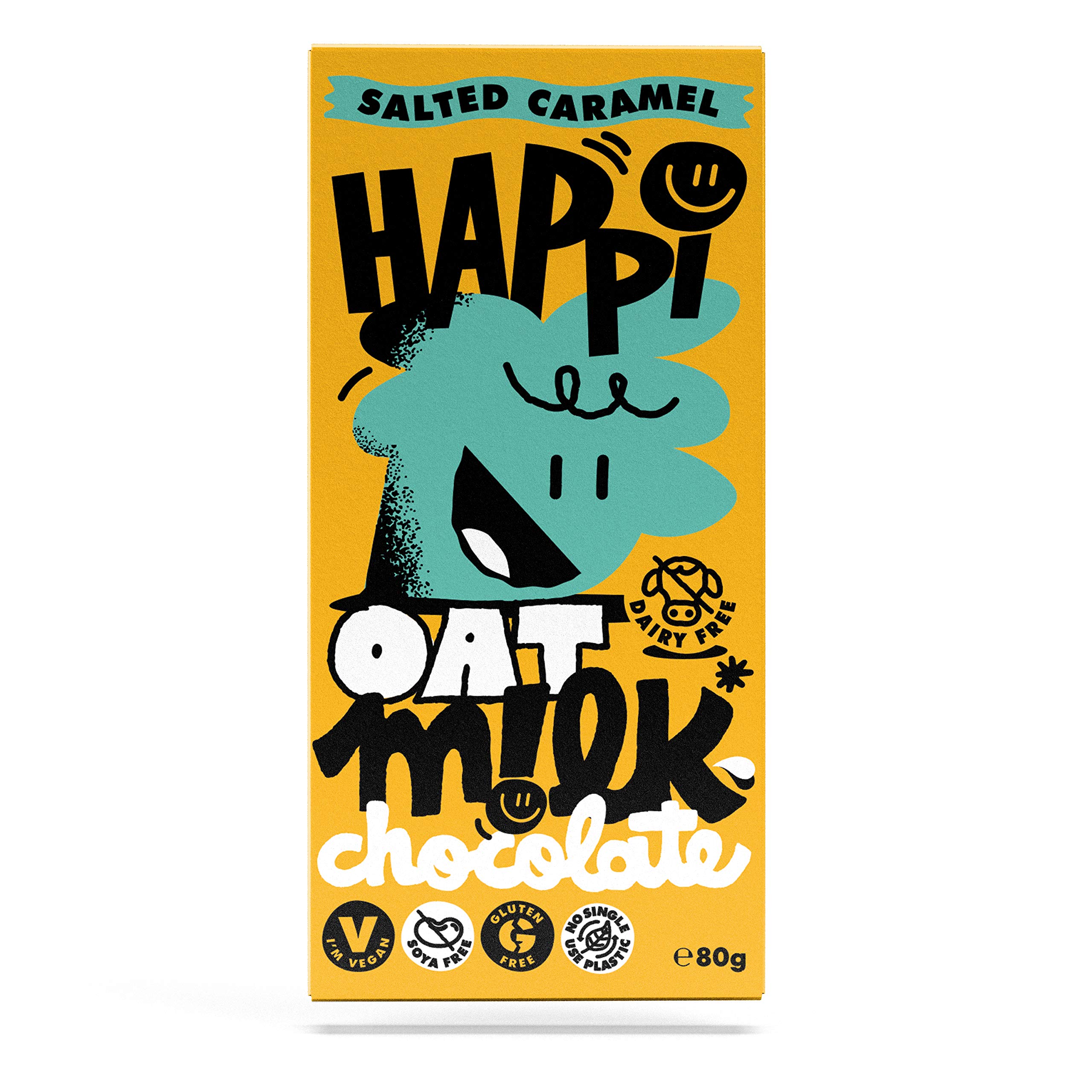 HAPPi Salted CaraMilk Chocolate 80g Product Description Pack of 12