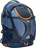 Kurgo G-Train Dog Carrier Backpack - Comfortable Travel Bag for Pets Up to 11 kg - Waterproof Bottom - Multi-Compartment Pack - Dog Hiking Gear - Rugged Adventure Backpack - Navy Blue - 1