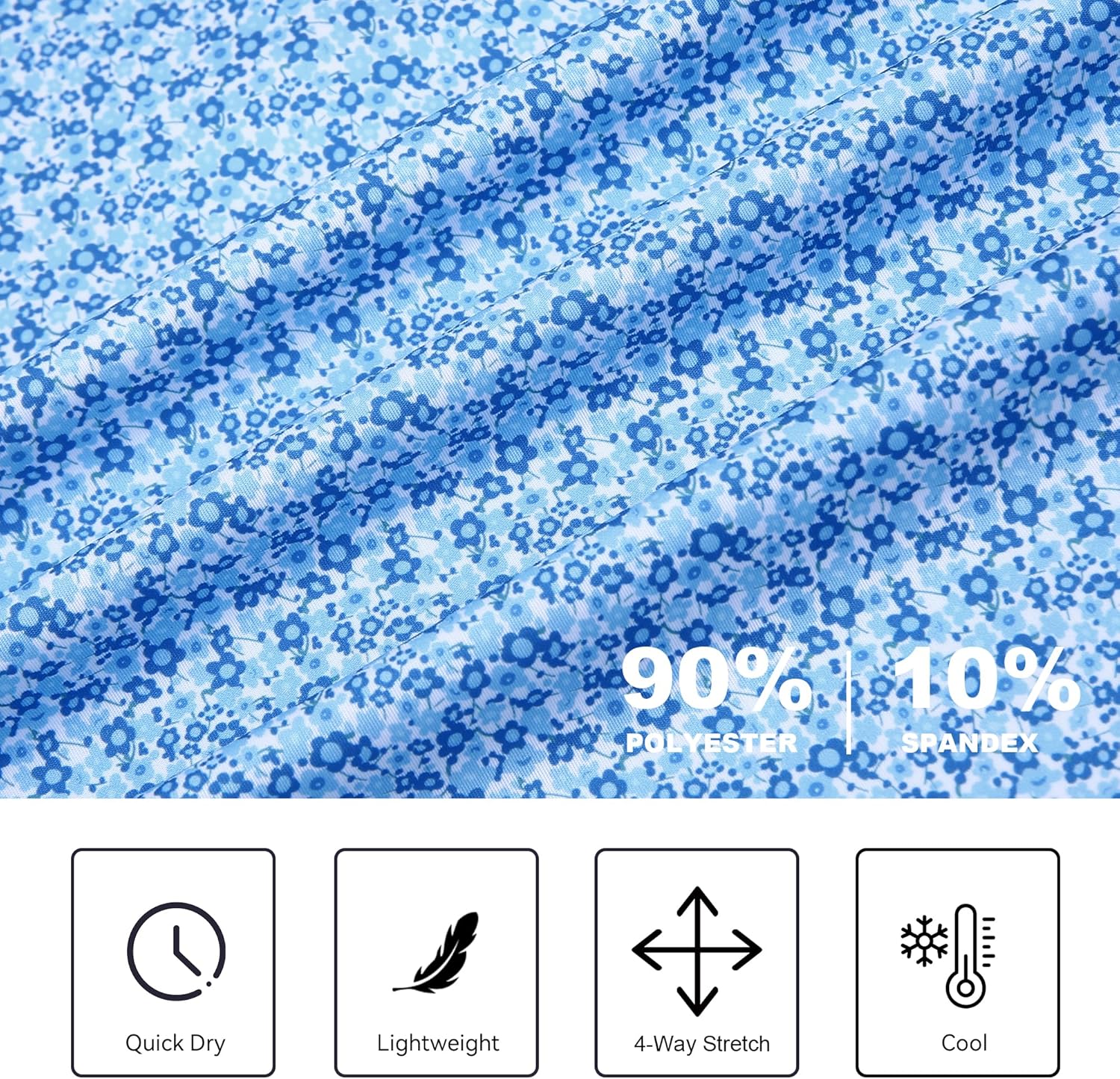 SAMERM Mens Golf Shirts Short Sleeve Dry Fit Performance Moisture Wicking Print Sport Polo Shirts for Men Casual - Image 4