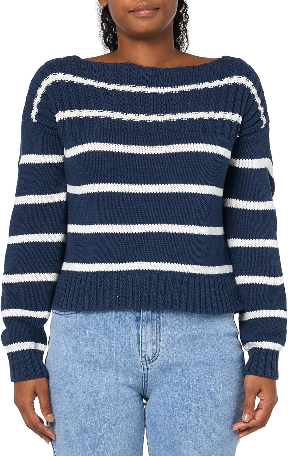 Lucky Brand Womens Lucky Brand Women's Striped Pullover Sweater
