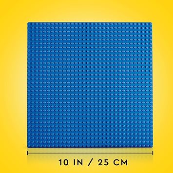 Lego Classic Building Blocks Box Medium + Blue Plate: Storage Boxes & Plates Bundle, Stone Box with Building Plate for Children from 4 Years - Starter Set Combi