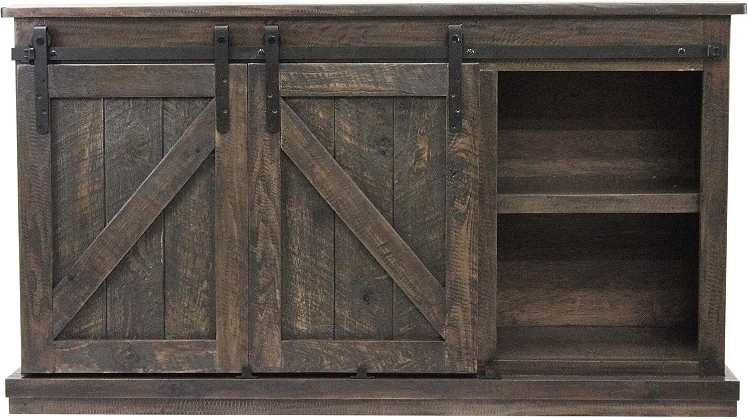 American Heartland MFG. Rustic 57" Quaint TV Stand, Rustic Driftwood