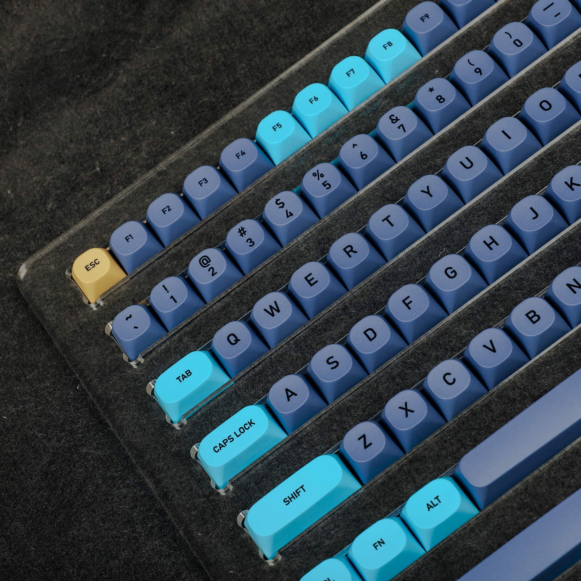 Amazon.com: 142 MA Blue Cat Dye Sub ANSI ISO PBT Full Keycap for