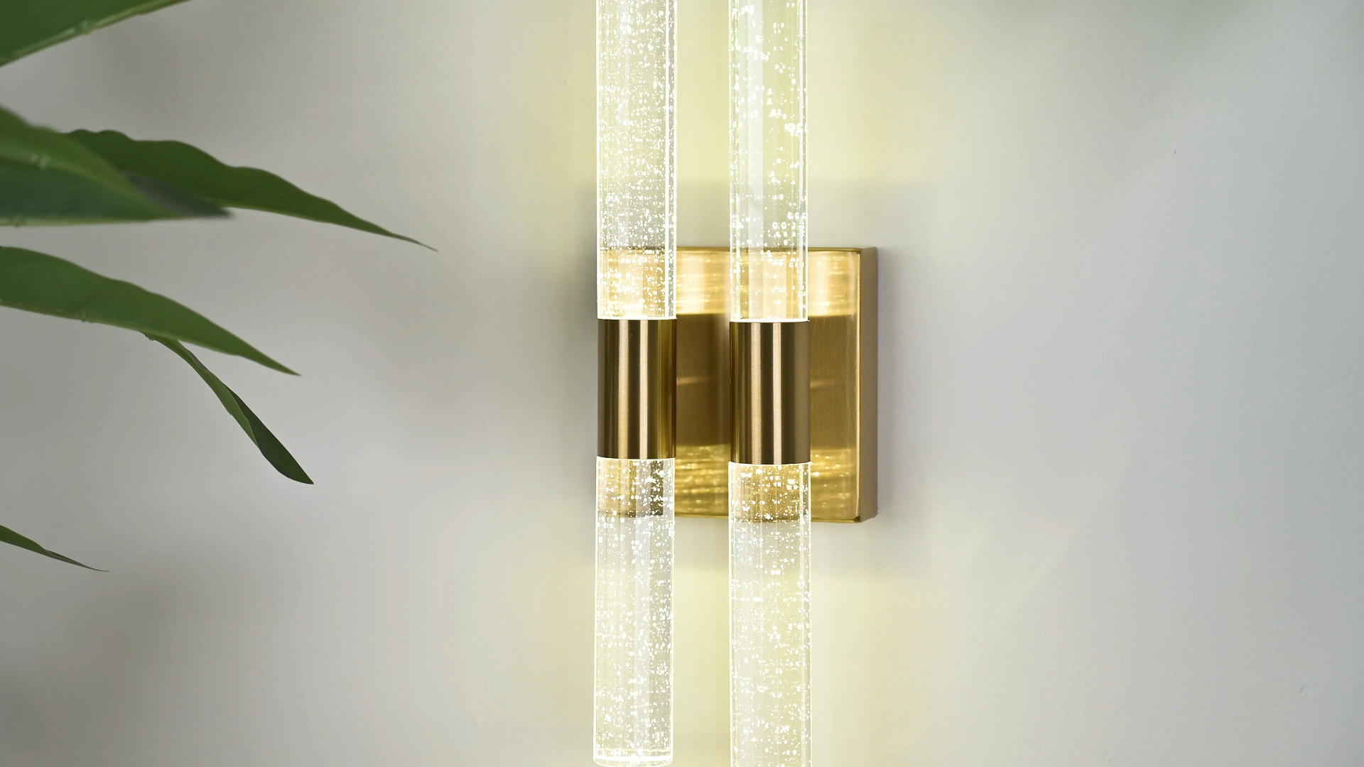 Image of Modern LED Vanity Light Bathroom Vanity Light Fixtures Gold Crystal Sconces Wall Lighting 21.25in 4000K Vertical and Horizontal Wall Mounted Sconces for Bedroom Living Room Hallway(1-Pack)