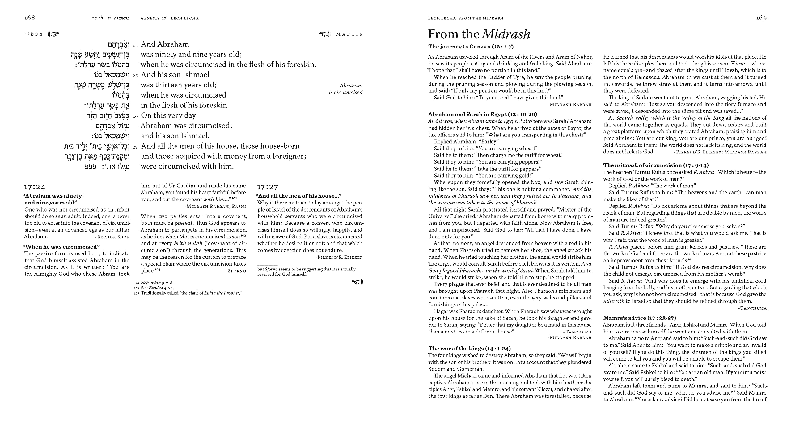 Buch Genesis mit Kommentar und Einsichten von 500 Weisen und Mystikern