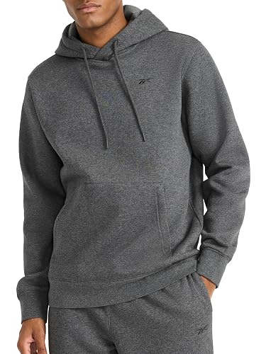 Reebok Men’s Finisher Hoodie, Standard Fit, Midweight Cotton-Poly Fleece Fabric