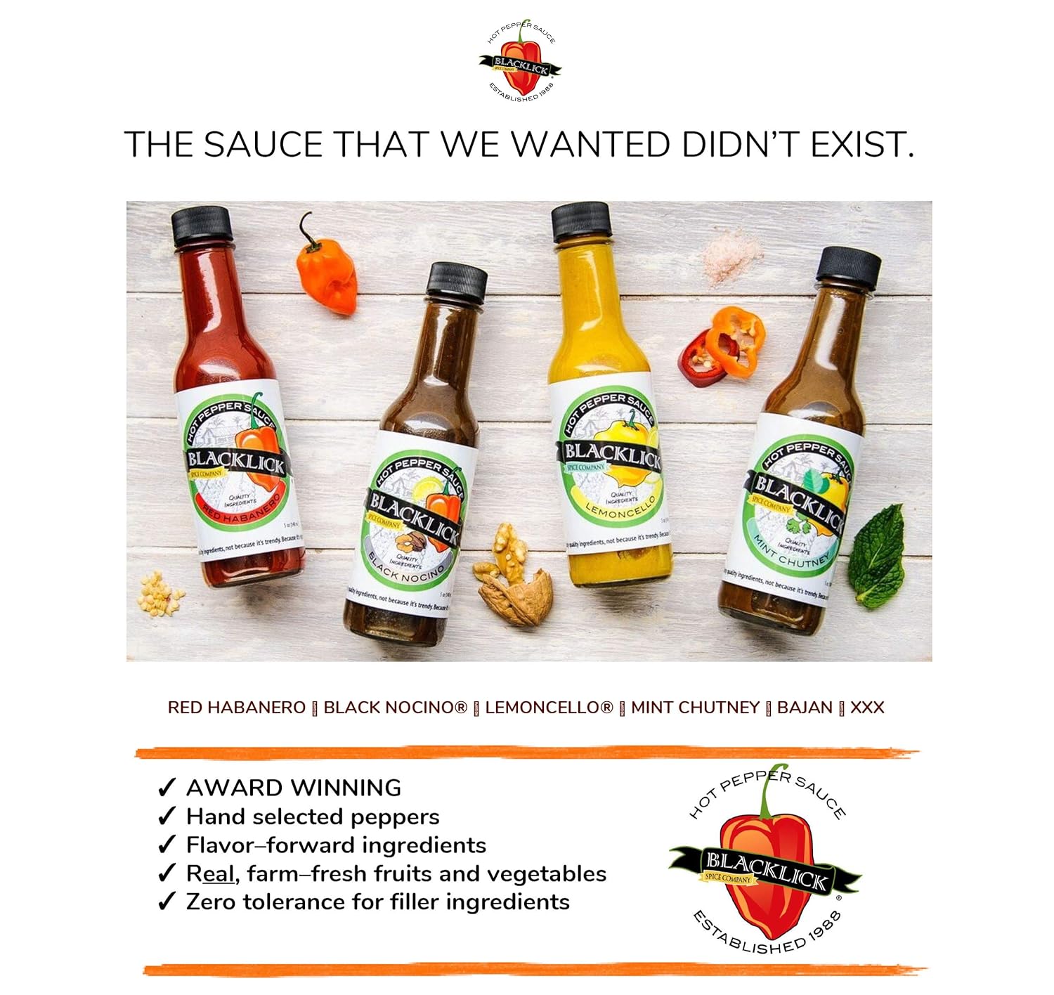 Hot Sauce Gift Set Gourmet Pepper Sauce Small Batch All Natural Fermented Hot Pepper Sauce "Fresh n Hot" Blacklick Spice Company 3 Bottle Gift Box 5 oz each: Assorted Flavors