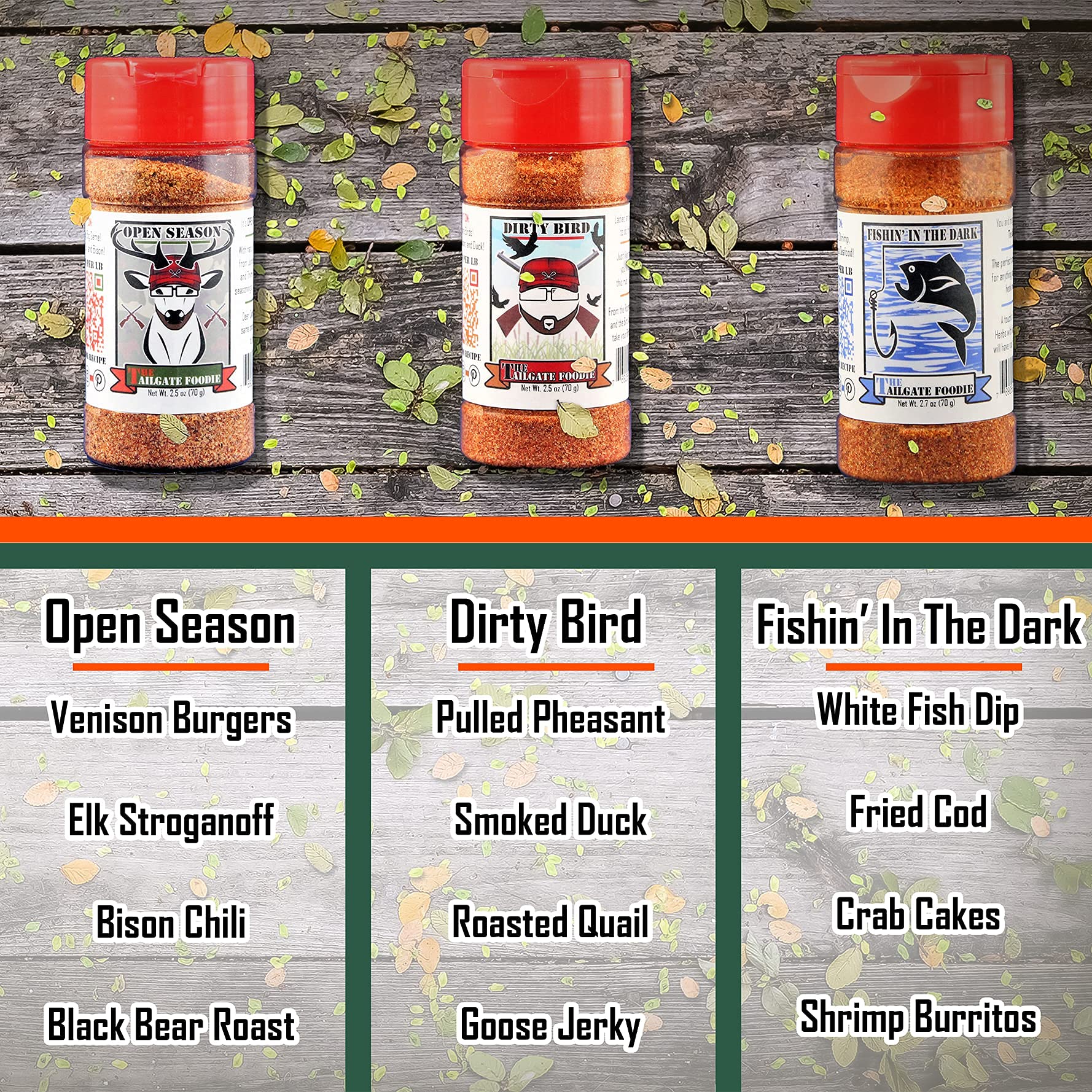 THE TAILGATE FOODIE Rare Wild Game Seasonings Hunter’s Edition