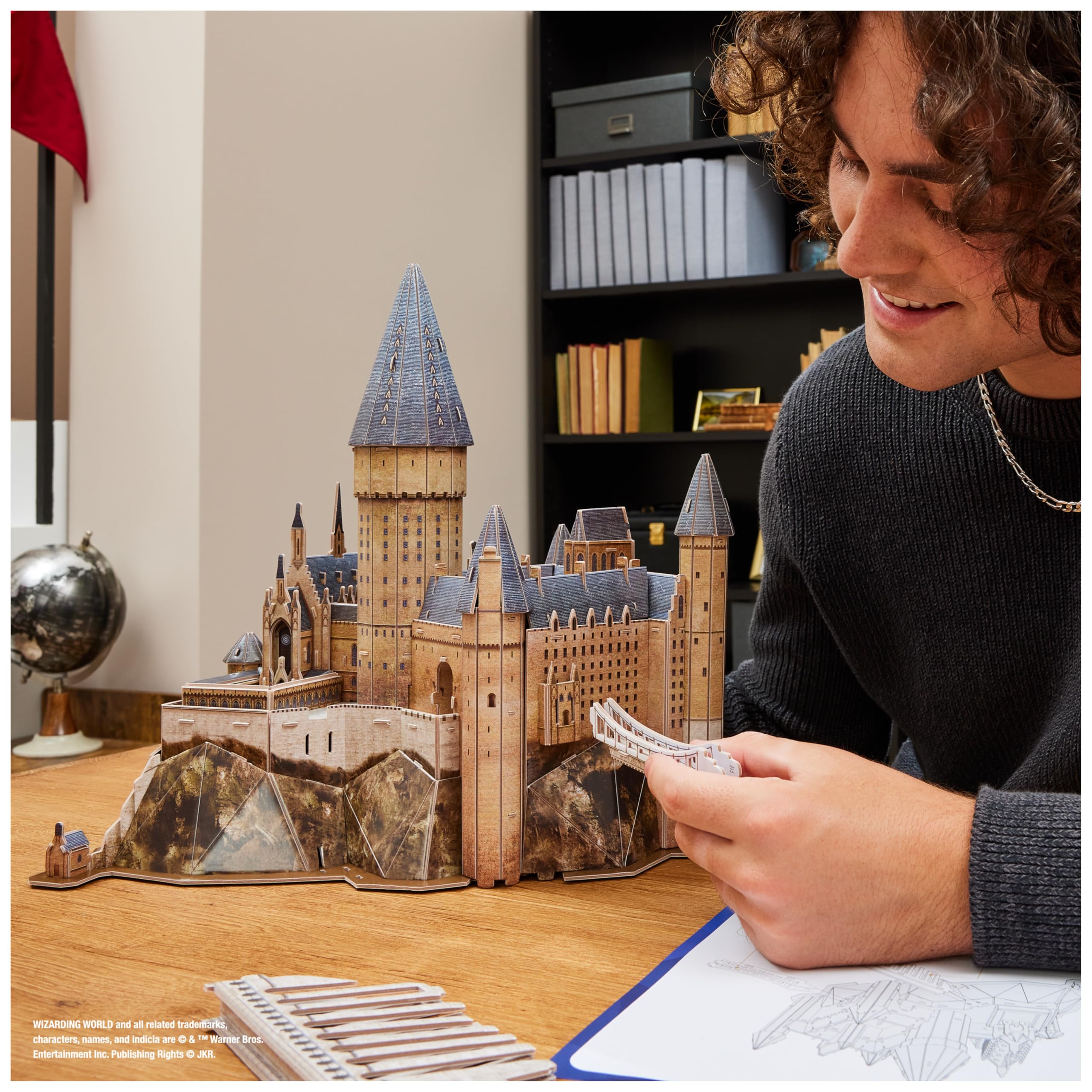 4D Build - Puzzle 3D Harry Potter Castillo Hogwarts - Rompecabezas 3D Juego Construcción - Puzzles para Adultos y Niños - Juegos de Mesa Niños 12 Años +