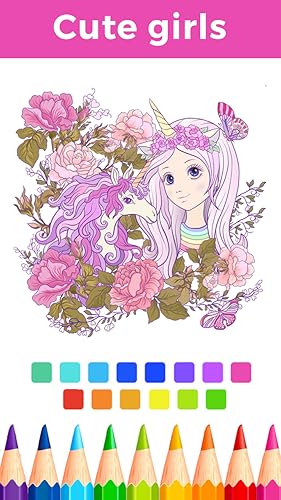 Cute Girls Coloring Book Dolls - Coloring Apps 2019