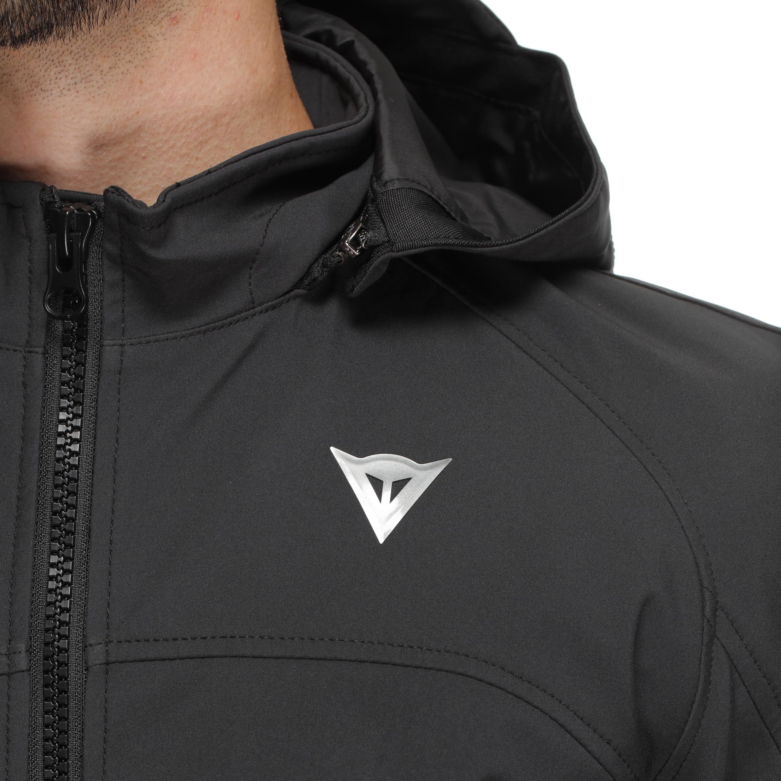 DAINESE - Ignite 2 Tex Jacket, Veste de Motard à Capuche en Tissu, Homme, Noir, 52 | Étanche