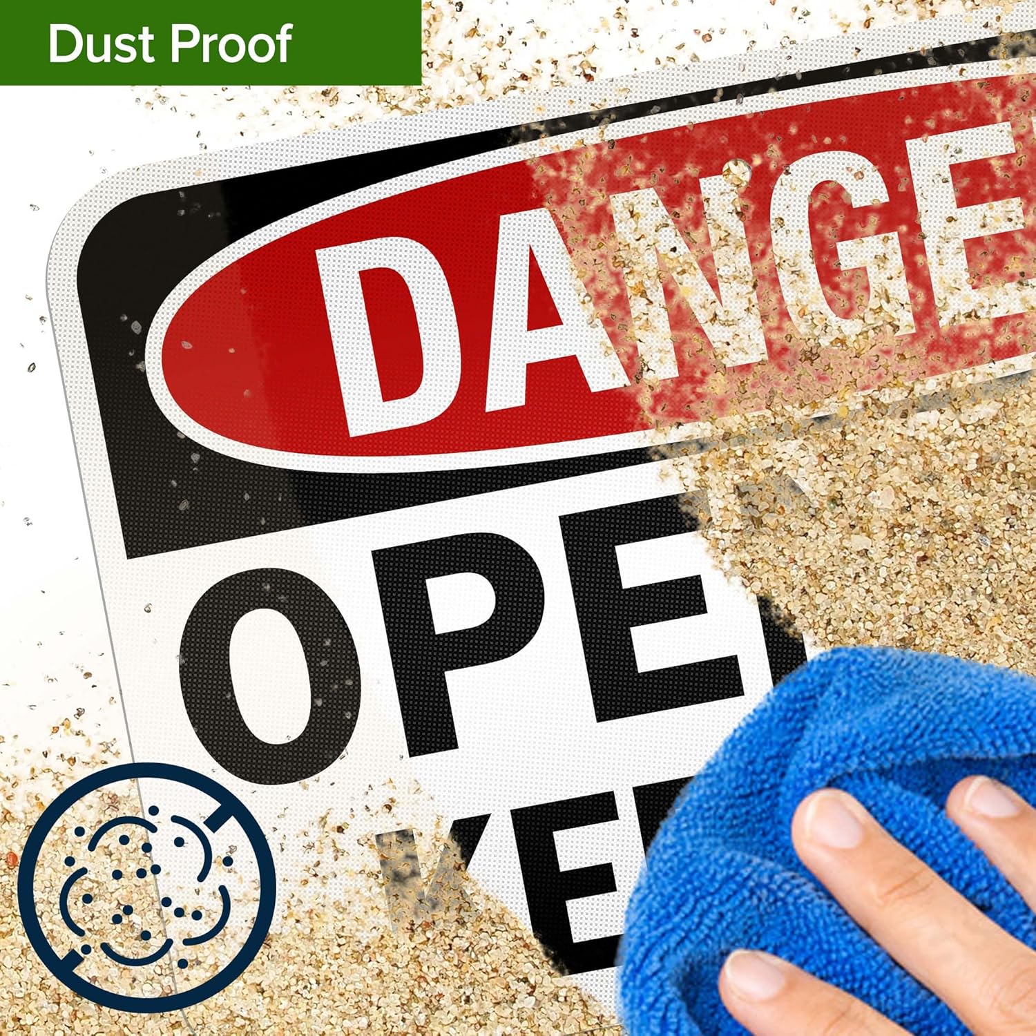 Danger Open Pit Keep Out OSHA Sign, 12x18 Inches, 3M EGP Reflective .063 Aluminum, Fade Resistant, Made in USA by My Sign Center