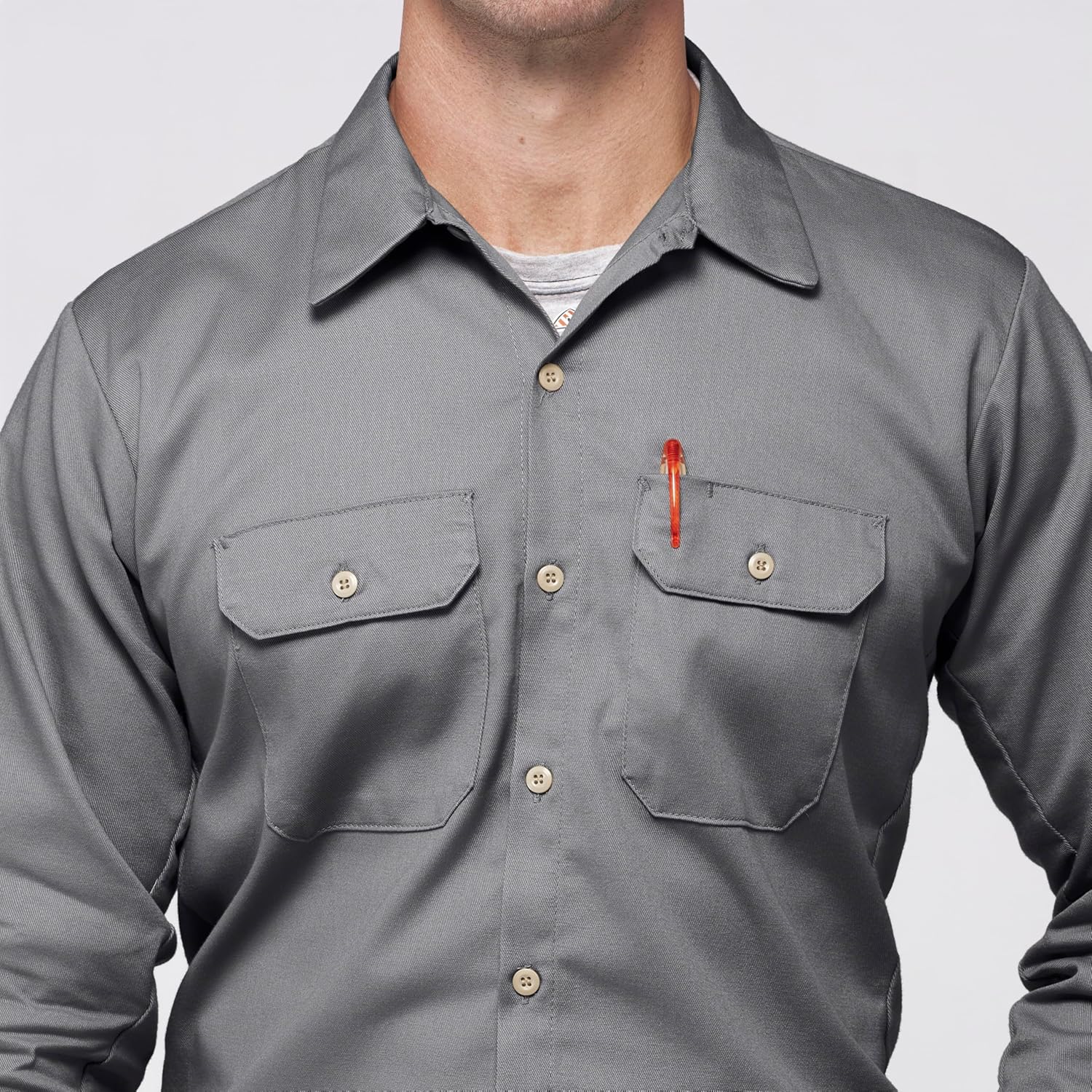 Bulwark Men's Midweight Excel Fr Work Shirt - Image 4