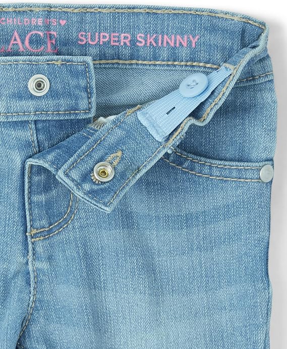 The Children's Place Girls Super Skinny Jeans,Victory Blue Wash Single,4