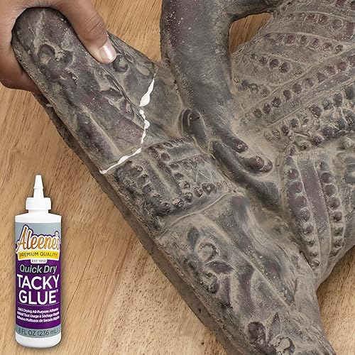 Miniatura 5 de Aleene's AR7-10 17843 - Pegamento pegajoso de secado rápido, 8 onzas, multicolor