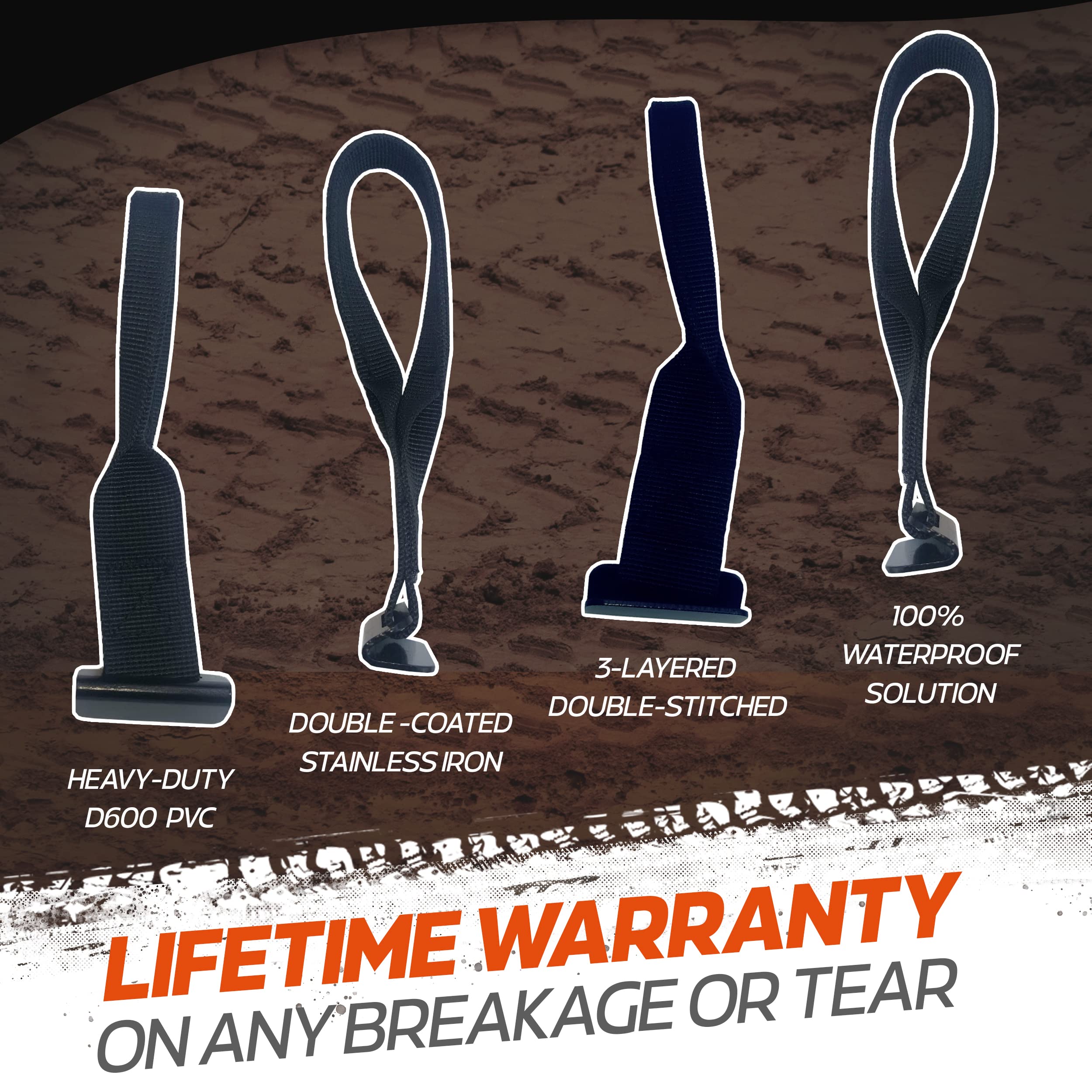 Buy RoofPax 6 Rooftop Cargo Tie Down Hook Straps for Strapping Down Any