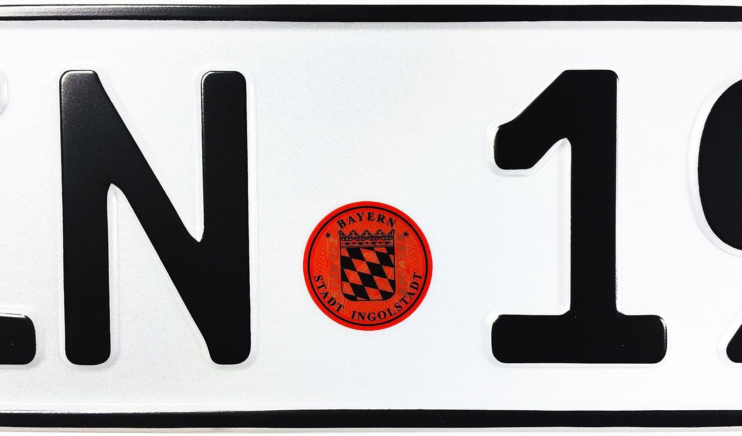 Compatible with Audi Ingolstadt Red Export German License Plate