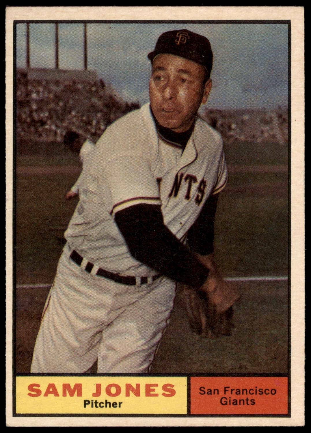 1961 Topps #555 Sam Jones San Francisco Giants (Baseball Card) VG Giants