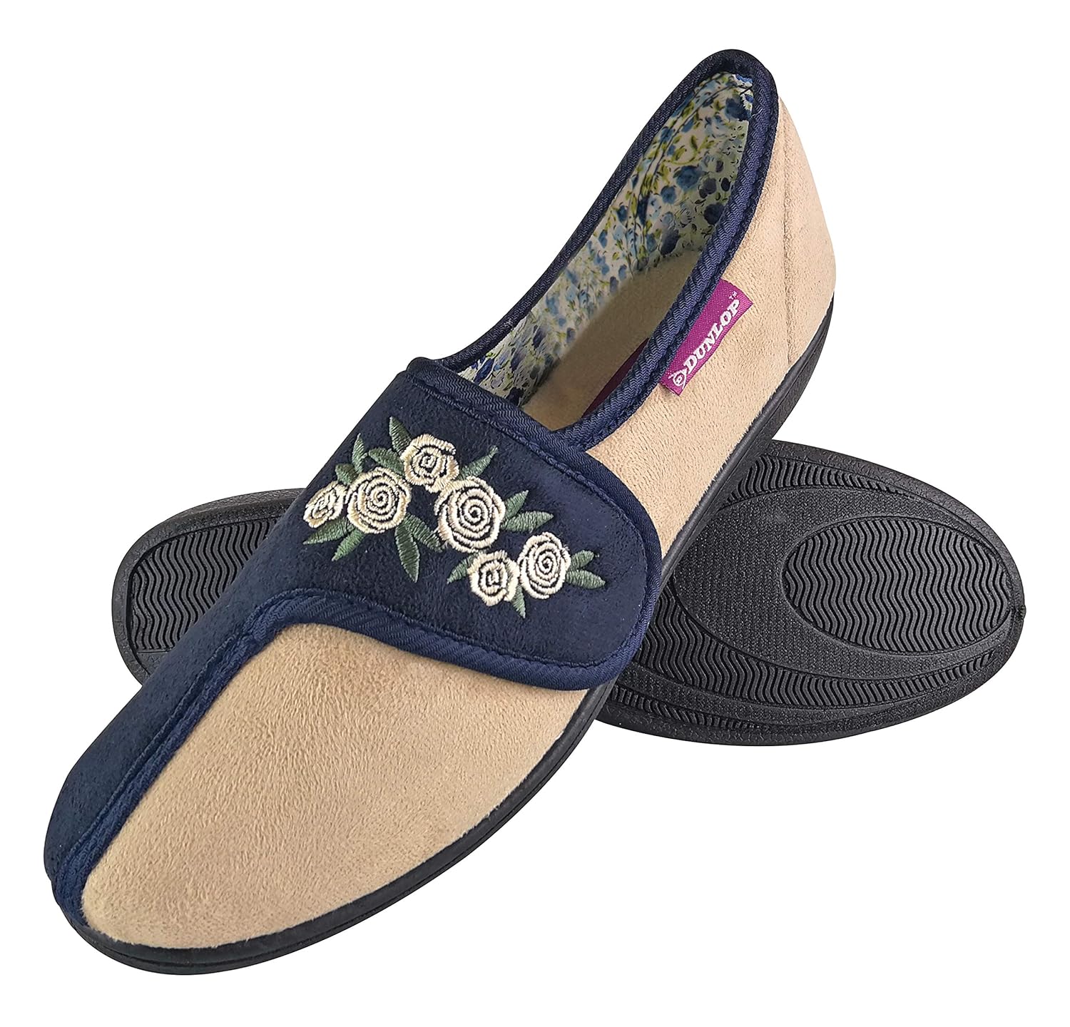 womens velcro slippers swollen feet