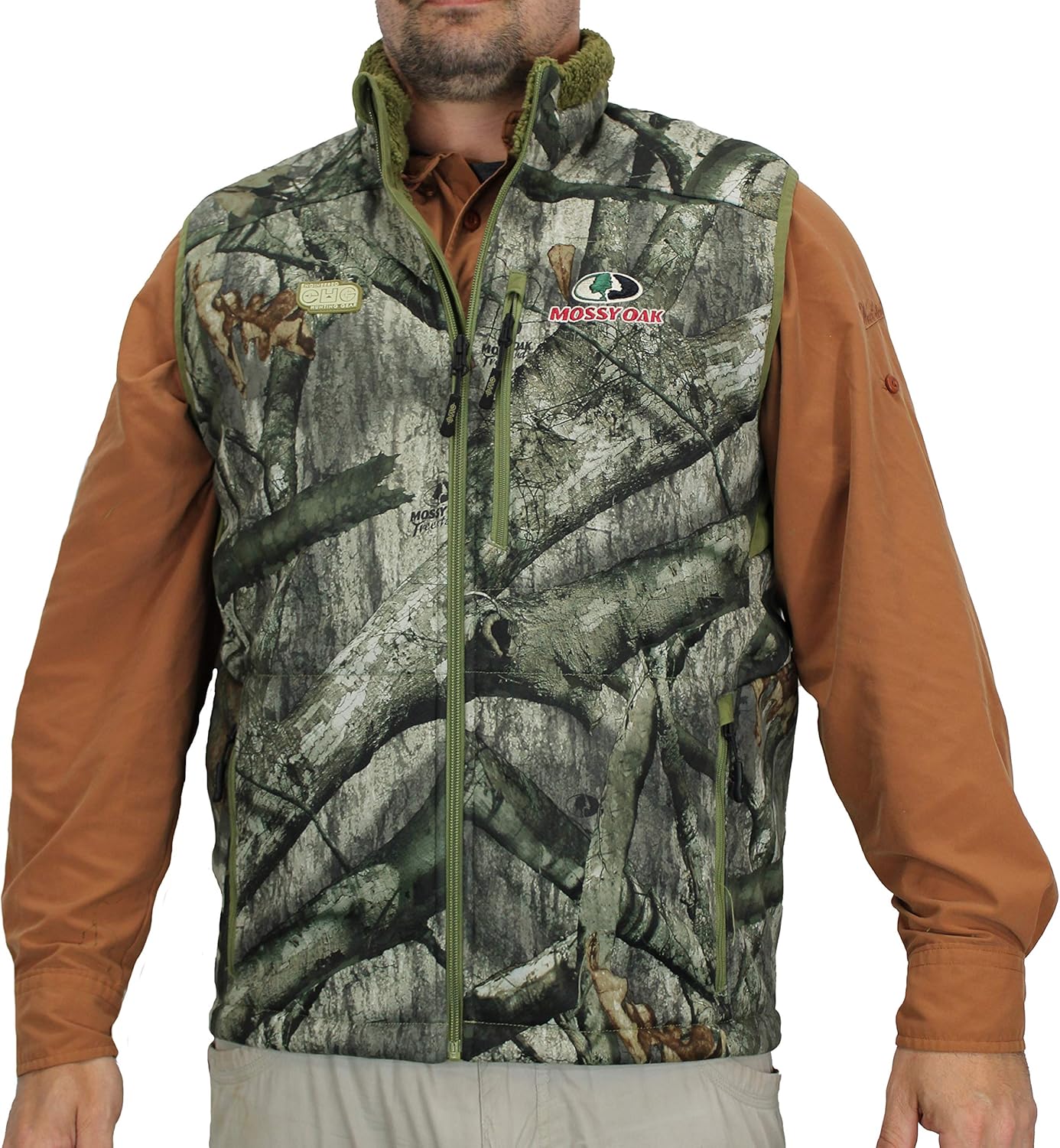 Blackburn Berber Fleece Lined Camo Hunting Vest (MO Treestand, Large)