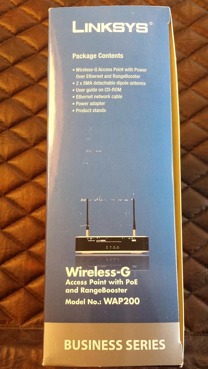 Cisco WAP200 Wireless-G Access Point - PoE/Rangebooster. SMALL BUSINESS WRLS-G ACCESS POINT POESPEEDBOOSTER MIMO QOS WL-AP. 54Mbps