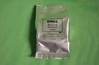 GENUINE Original DELL Black Ink Cartridge M4640 Series 5 High Capacity , Compatible with Dell All-In-One Inkjet Printer 922 924 942 944 962 964 Printers , SEALED
