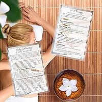 Vista 8 de Preguntas frecuentes sobre el contorno corporal de terapia de madera Infocard Paquete de 30 Tamaño de postal grande de 4 x 6 pulgadas Tarjeta