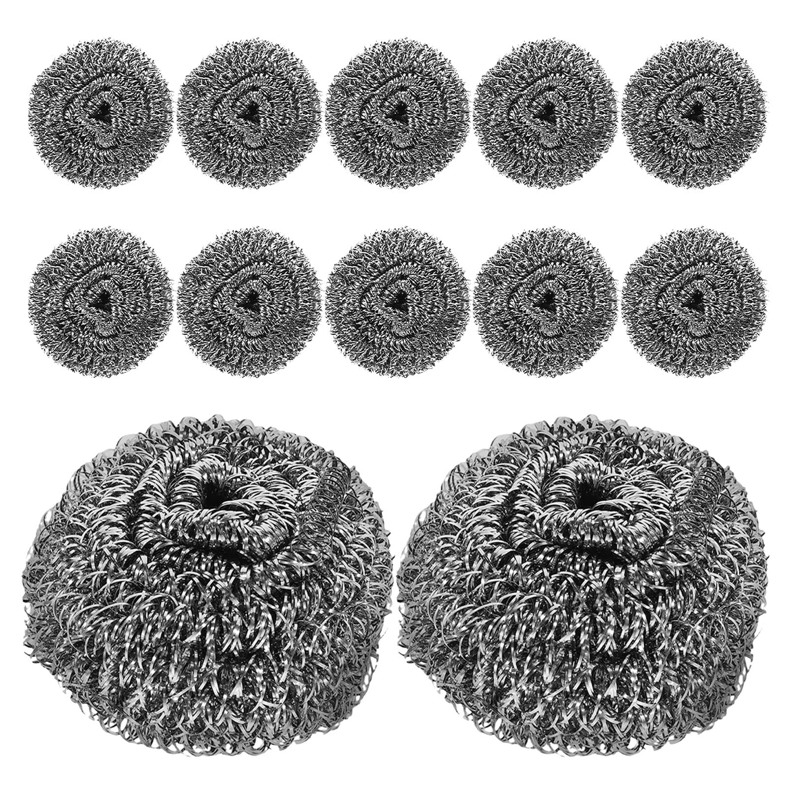 50 Unidades Estropajos de Acero Resistentes para Limpieza de Ollas y Sartenes Pack de Unidades Reutilizables para Cocina Horno Parrilla y Superficies Duras